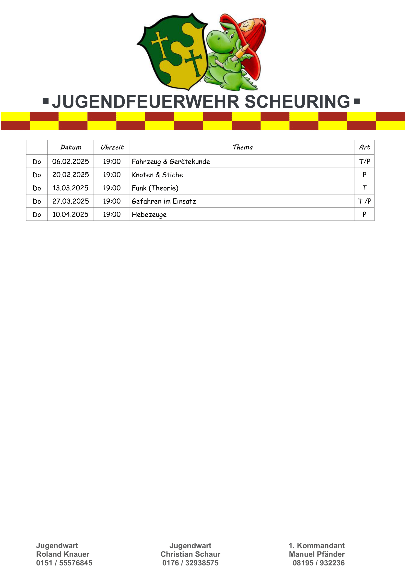 Anwärterübungen