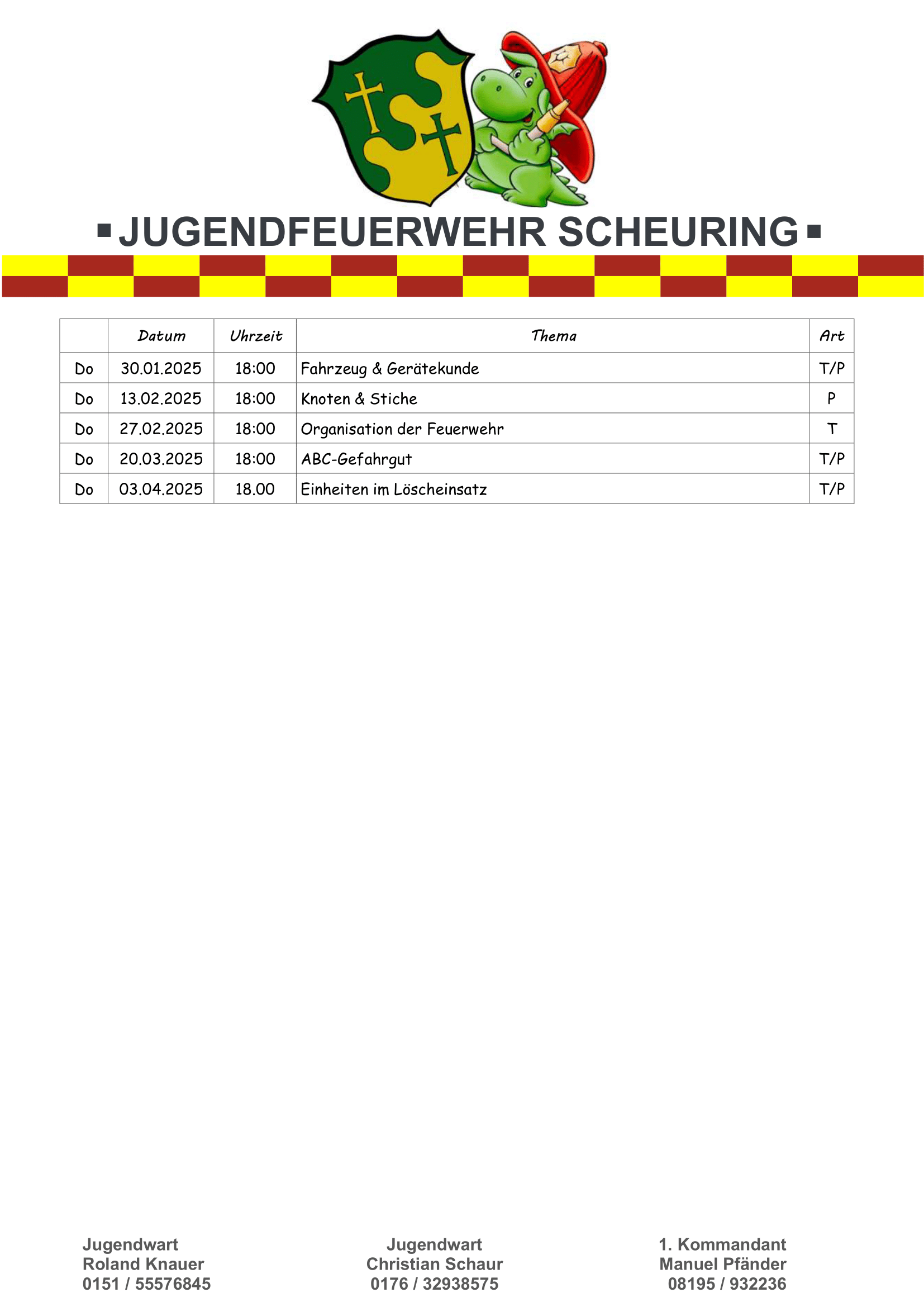 Jugendübungen